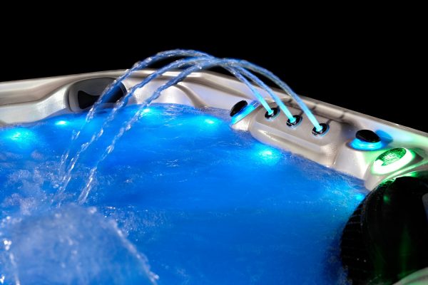 led water fall blue