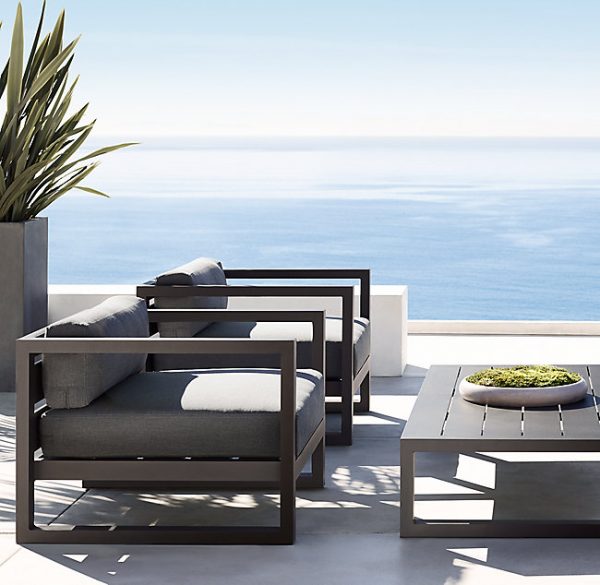 Nice patio furniture classical design aluminum lounge 1