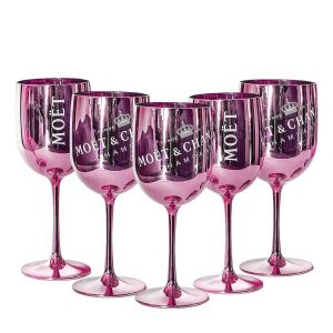 moet and chandon ice imperial acrylic champagne glasses pink 18361509